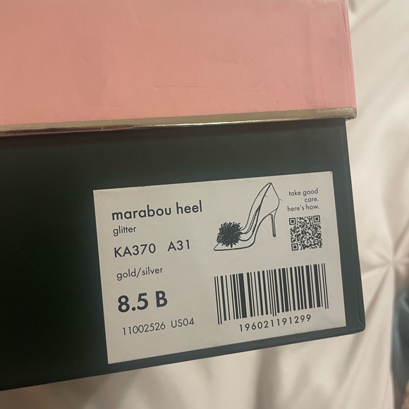 Kate Spade Silver and Pink Women's Marabou Pumps - Picture 12 of 15